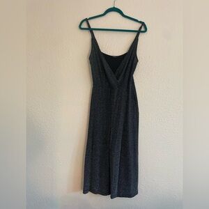 Forever 21 Black Wide Leg cropped Jumpsuit